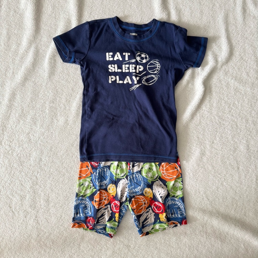 Gymboree Boys Colorful Sports Pajama Set 10